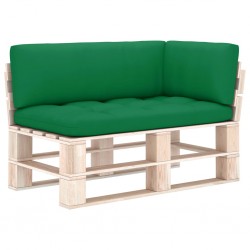Sonata Палетни възглавници за диван, 3 бр, зелени - Градински Дивани и Пейки