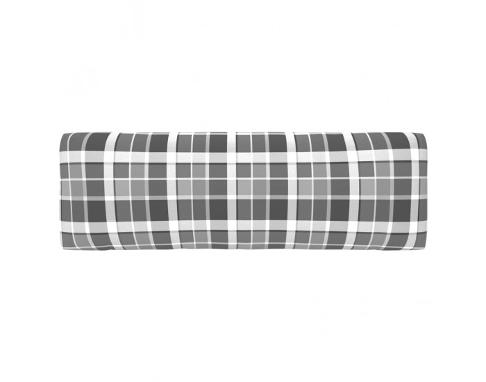 Sonata Палетни възглавници за диван, 3 бр, сиво каре
