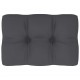 Sonata Възглавница за палетен диван, антрацит, 60x40x12 см