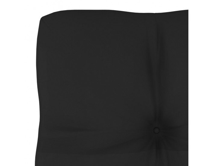 Sonata Възглавница за палетен диван, черна, 60x40x12 см