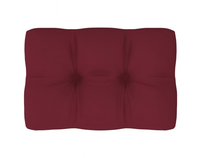 Sonata Възглавница за палетен диван, виненочервена, 60x40x12 см