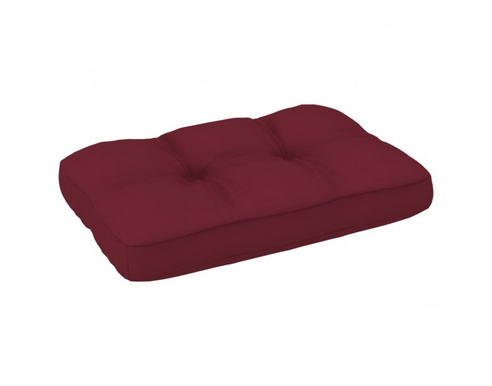 Sonata Възглавница за палетен диван, виненочервена, 60x40x12 см