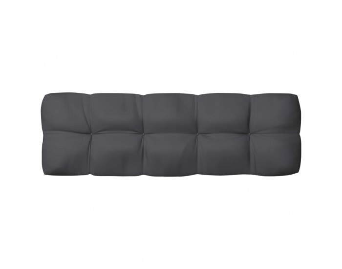 Sonata Възглавница за градински диван, антрацит, 120x40x12 см, плат