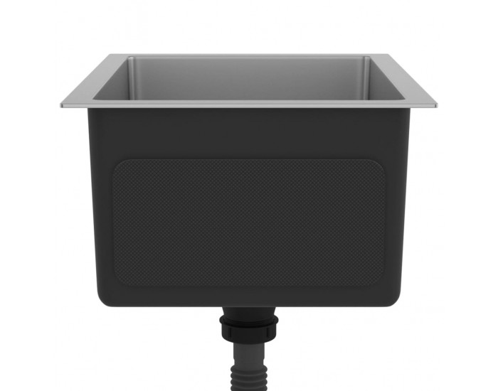 Sonata Ръчно изработена кухненска мивка с цедка, неръждаема стомана