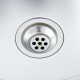 Sonata Ръчно изработена кухненска мивка с отвор за смесител, инокс