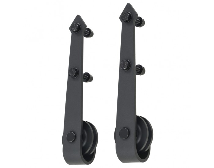 Sonata Плъзгаща врата с монтажни части, 80x210 см, борово дърво масив