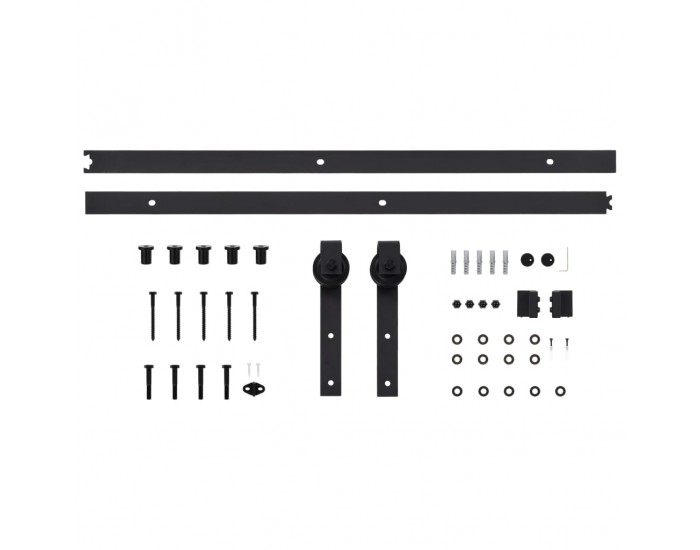 Sonata Плъзгаща врата с монтажни части, 100x210 см, борово дърво масив