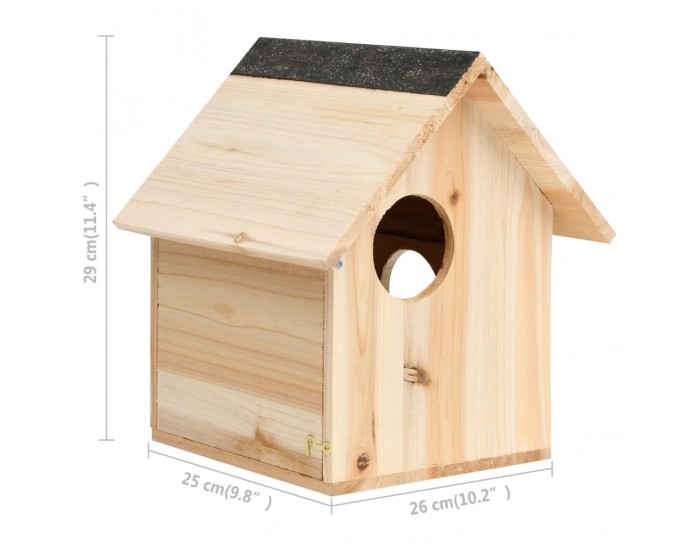 Sonata Къщичка за катерички, чам масив, 26x25x29 см