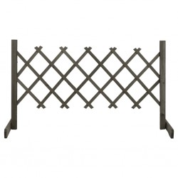 Sonata Градинска оградна решетка, сива, 120x60 см, чам масив - Огради