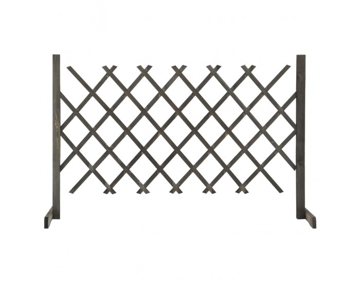 Sonata Градинска оградна решетка, сива, 120x90 см, чам масив