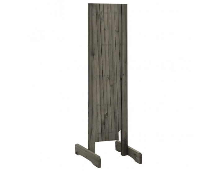 Sonata Градинска оградна решетка, сива, 150x80 см, чам масив