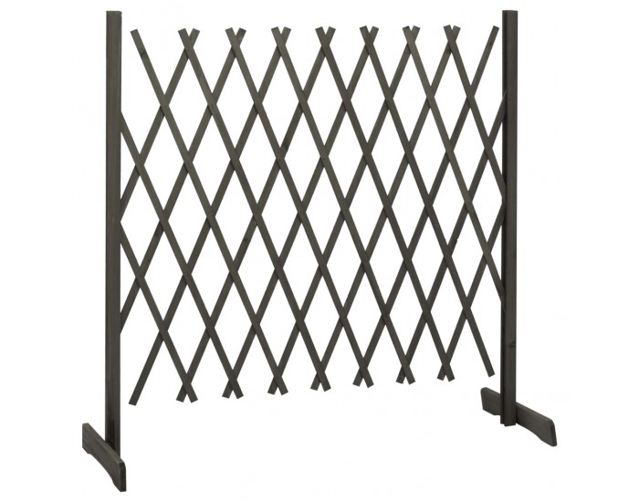 Sonata Градинска оградна решетка, сива, 180x100 см, чам масив