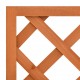 Sonata Градински плантер с решетка, оранжев, 50x25x90 см, чам масив