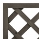 Sonata Градински плантер с решетка, сив, 50x25x90 см, чам масив