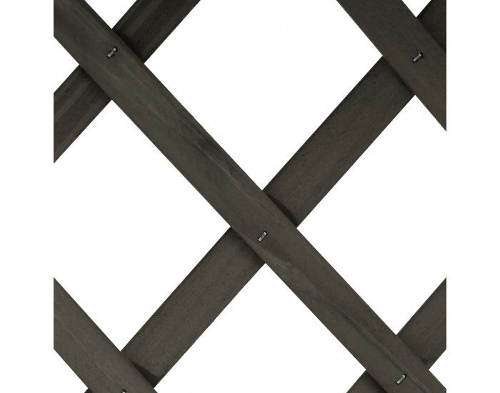 Sonata Градински плантер с решетка, сив, 45x30x74 см, чам масив