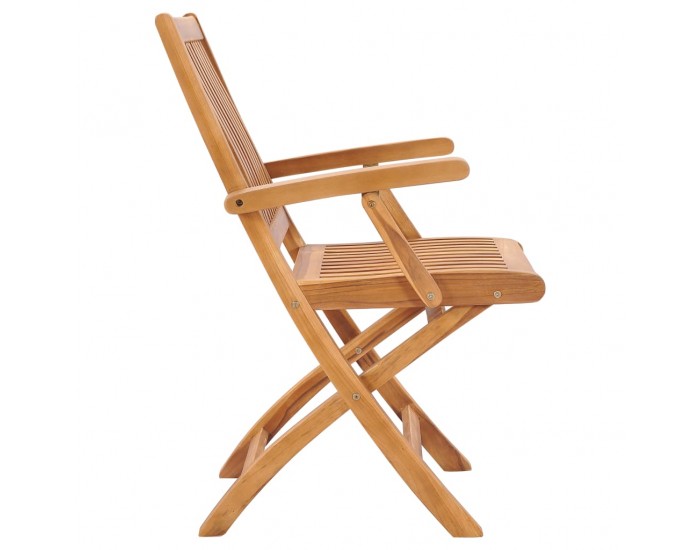 Sonata Сгъваеми градински столове, 2 бр, тиково дърво масив