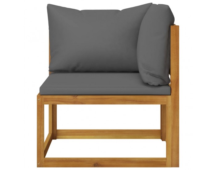 Sonata Градински лаундж комплект с възглавници, 6 части, акация масив Sonata Градински лаундж комплект с възглавници, 6 части, акация масив