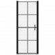 Sonata Врата за душ, закалено стъкло, 81x195 см, черна