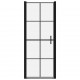 Sonata Врата за душ, закалено стъкло, 91x195 см, черна