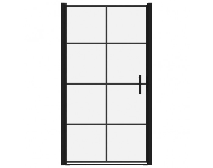 Sonata Врати за душ, закалено стъкло, 100x178 см, черни