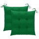 Sonata Възглавници за градински столове 2 бр зелени 50x50x7 см плат