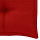 Sonata Възглавница за градинска пейка, червена, 100x50x7 см, плат