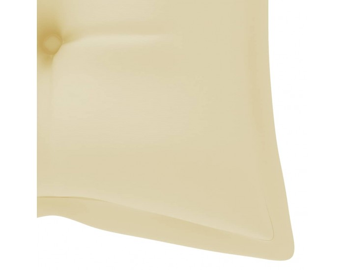 Sonata Възглавница за градинска пейка, кремава, 120x50x7 см, плат