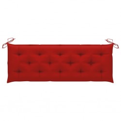 Sonata Възглавница за градинска пейка, червена, 150x50x7 см, плат - Градински Дивани и Пейки