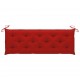 Sonata Възглавница за градинска пейка, червена, 150x50x7 см, плат