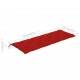 Sonata Възглавница за градинска пейка, червена, 150x50x7 см, плат
