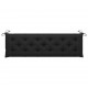 Sonata Възглавница за градинска пейка, черна, 180x50x7 см, плат