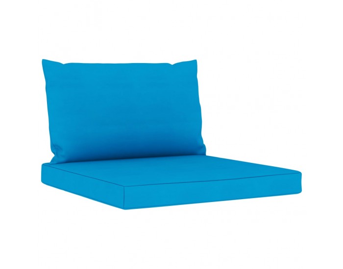 Sonata Палетни възглавници за диван, 2 бр, светлосини, текстил