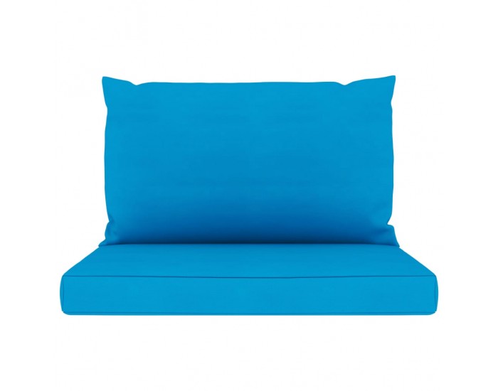 Sonata Палетни възглавници за диван, 2 бр, светлосини, текстил