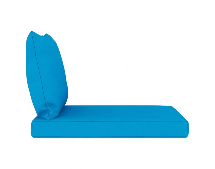 Sonata Палетни възглавници за диван, 2 бр, светлосини, текстил