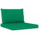 Sonata Палетни възглавници за диван, 2 бр, зелени, текстил
