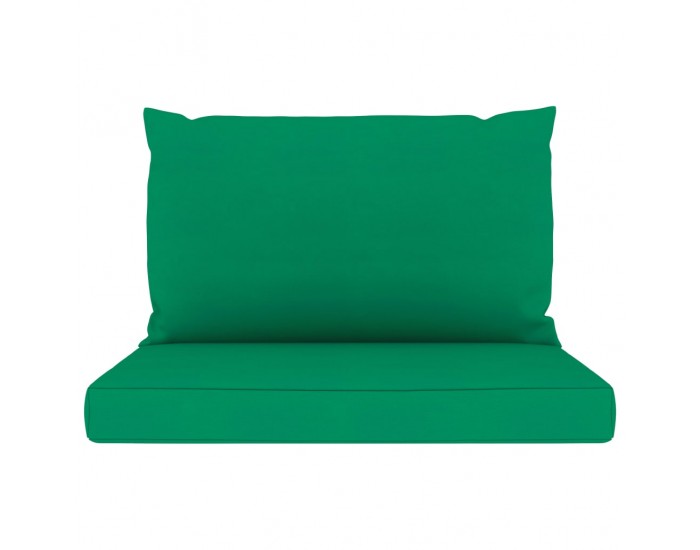 Sonata Палетни възглавници за диван, 2 бр, зелени, текстил