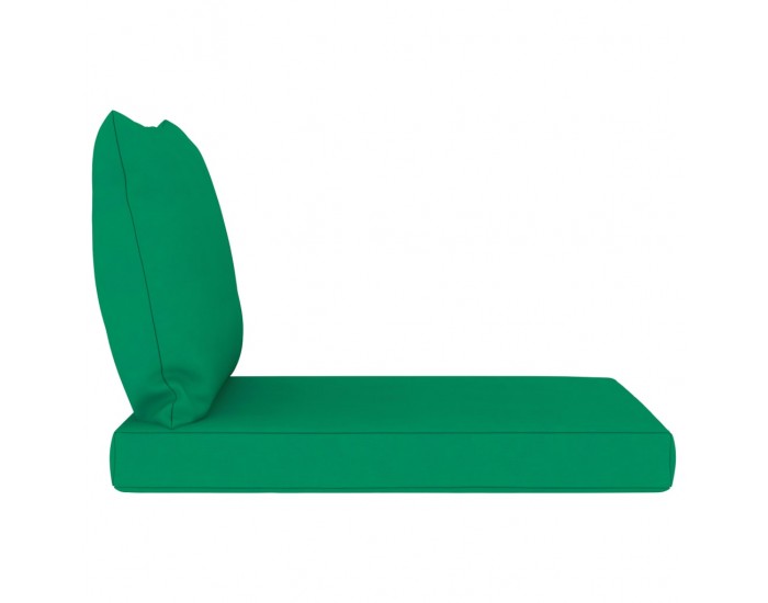 Sonata Палетни възглавници за диван, 2 бр, зелени, текстил