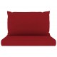 Sonata Палетни възглавници за диван, 2 бр, виненочервени, текстил