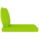 Sonata Палетни възглавници за диван, 2 бр, светлозелени, текстил