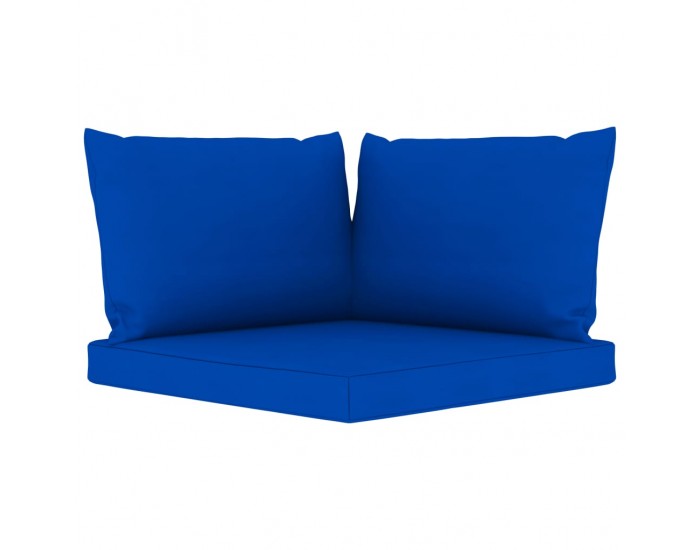 Sonata Палетни възглавници за диван, 3 бр, сини, текстил