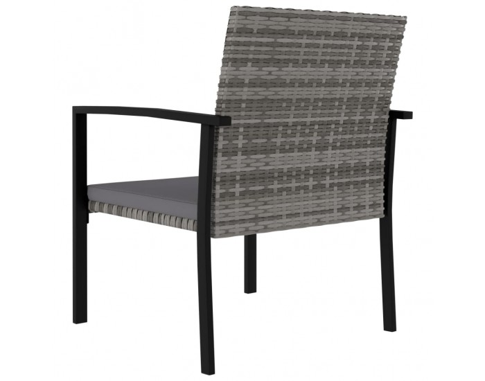 Sonata Градински трапезни столове, 2 бр, полиратан, сиви Sonata Градински трапезни столове, 2 бр, полиратан, сиви