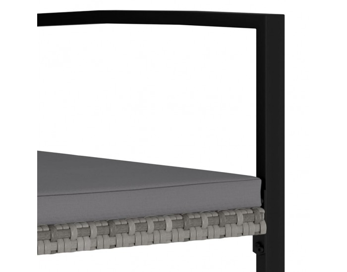 Sonata Градински трапезни столове, 2 бр, полиратан, сиви Sonata Градински трапезни столове, 2 бр, полиратан, сиви