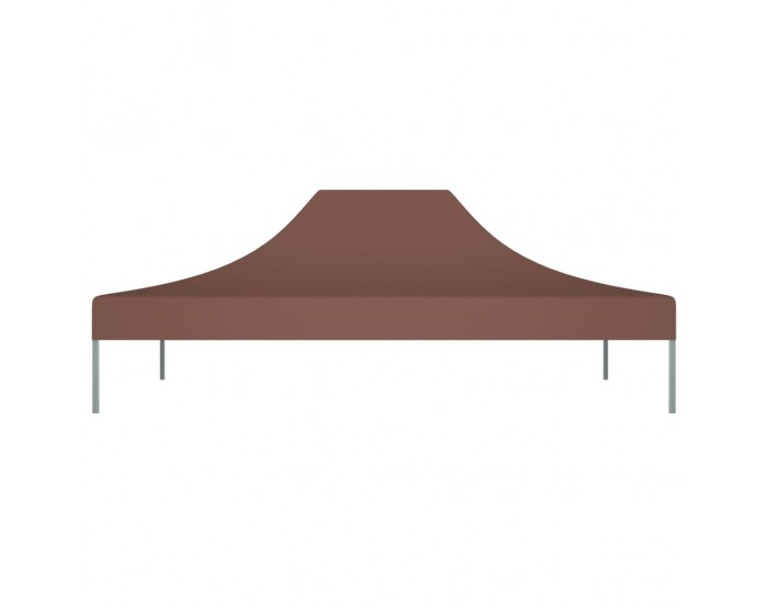 Sonata Покривало за парти шатра, 4x3 м, кафяво, 270 г/м²