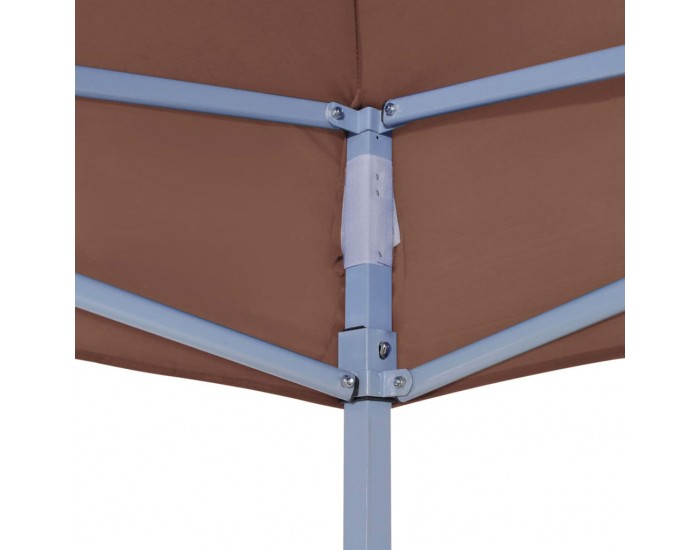 Sonata Покривало за парти шатра, 4x3 м, кафяво, 270 г/м²