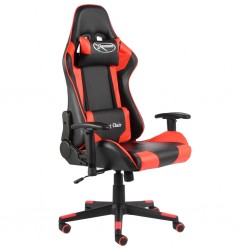 Sonata Въртящ геймърски стол, червен, PVC - Специални столове