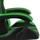 Sonata Геймърски стол, черно и зелено, изкуствена кожа