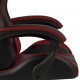Sonata Геймърски стол с подложка черно/виненочервено изкуствена кожа