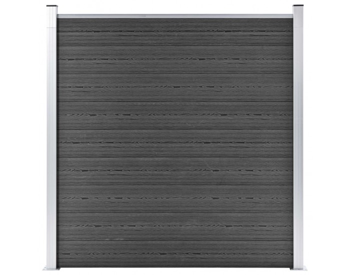 Sonata Ограден панел, WPC, 180x186 см, черен