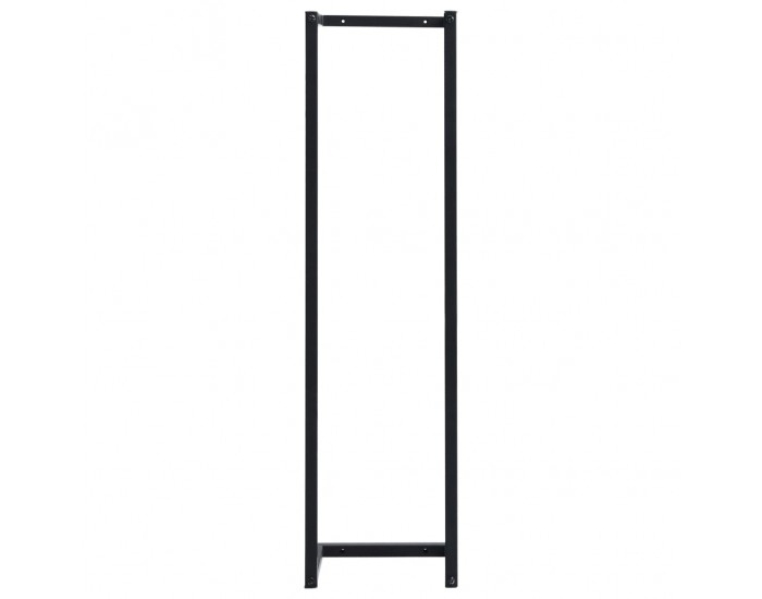 Sonata Поставка за кърпи, черна, 25x20x95 см, желязо