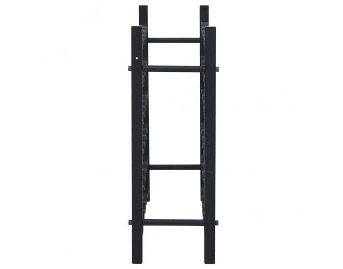 Sonata Стойка за вино за 36 бутилки, черна, желязна